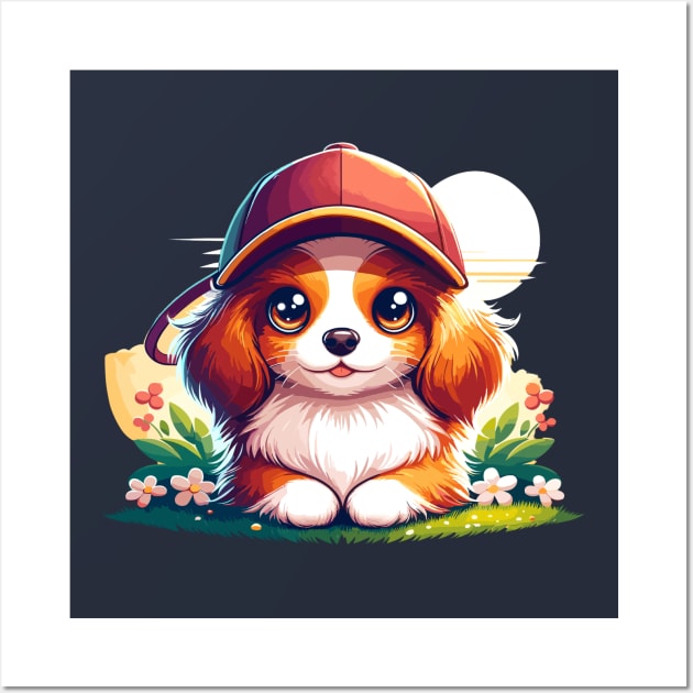 Cute Nederlandse Kooikerhondje Wall Art by FashionPulse